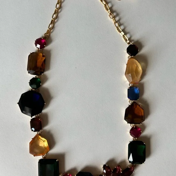 Kate Spade Perfectly Imperfect Stone Mixed Stone Crystal Necklace [RareVintage.] - Picture 4 of 15